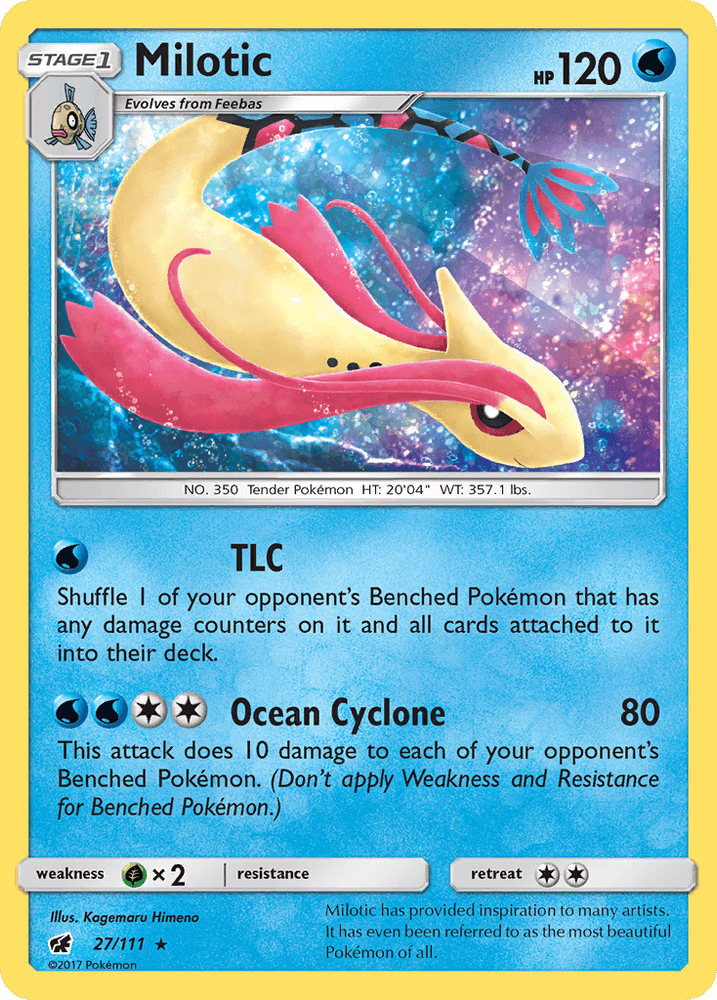 Milotic (27/111) [Sun & Moon: Crimson Invasion] (Online Only)