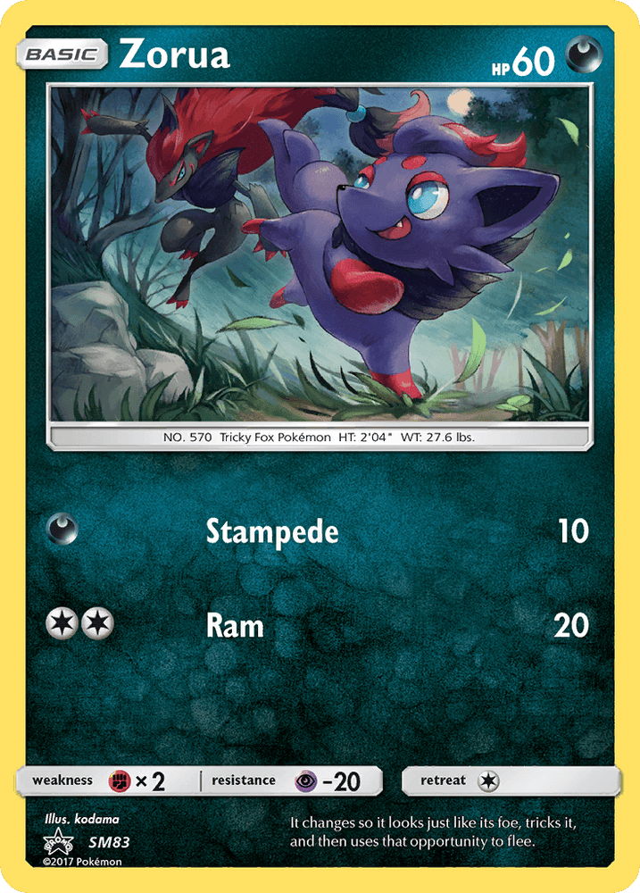 Zorua (SM83) [Sun & Moon: Black Star Promos] (Online Only)