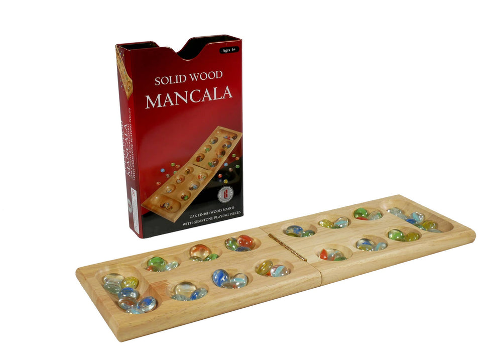 Wood Folding Mancala in Tin Case (ONLINE ORDER ONLY)