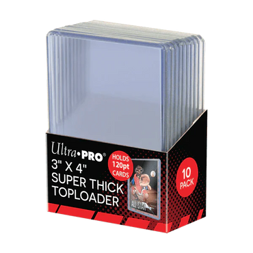 3" x 4" Clear Super Thick 120PT Toploaders (10ct) (ONLINE ORDER ONLY)