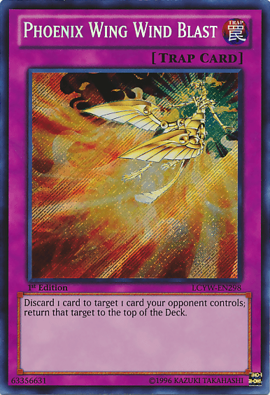 Phoenix Wing Wind Blast [LCYW-EN298] Secret Rare (ONLINE ORDER ONLY)