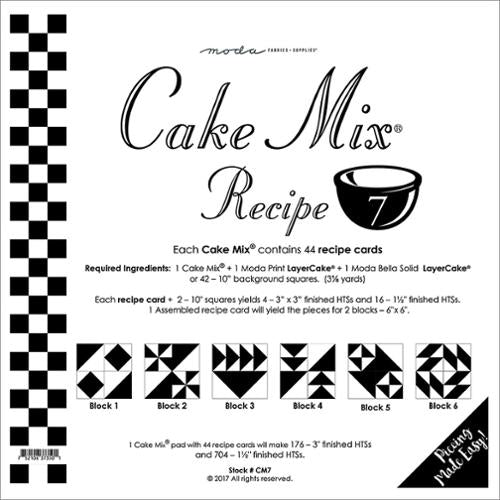 Cake Mix Recipe 7 Quilt Papers by Moda Fabrics (ONLINE ORDER ONLY)