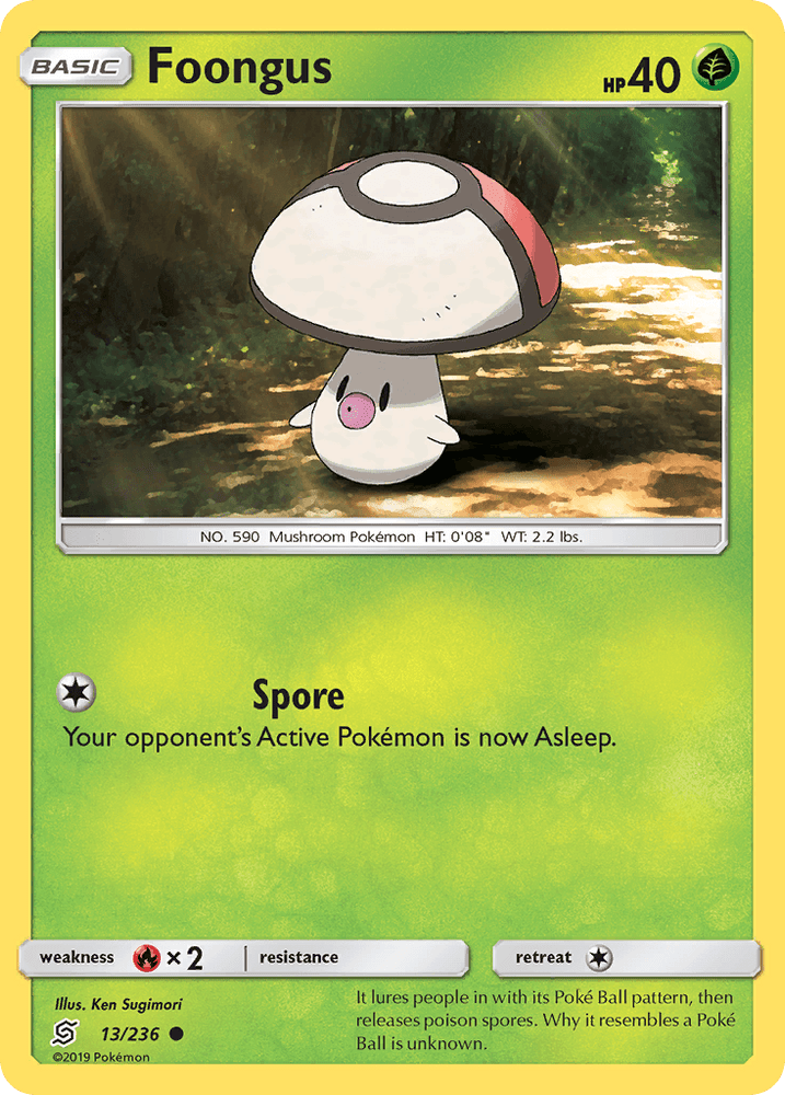 Foongus (13/236) [Sun & Moon: Unified Minds] (Online Only)