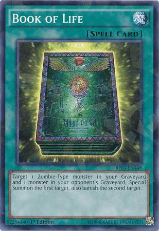 Book of Life [BP03-EN145] Shatterfoil Rare (ONLINE ORDER ONLY)