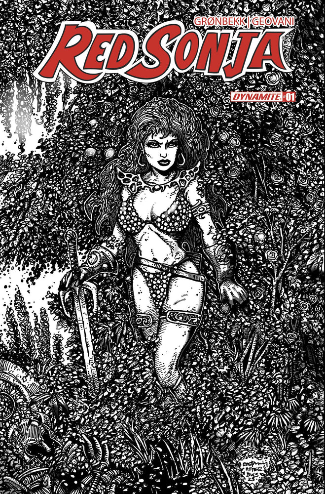 Red Sonja 2023 #1 R 1:20 Kevin Eastman Line Art Variant (07/19/2023) Dynamite (ONLINE ORDER ONLY)