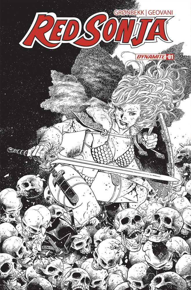 Red Sonja 2023 #1 T 1:20 Jim Cheung Line Art Variant (07/19/2023) Dynamite (ONLINE ORDER ONLY)