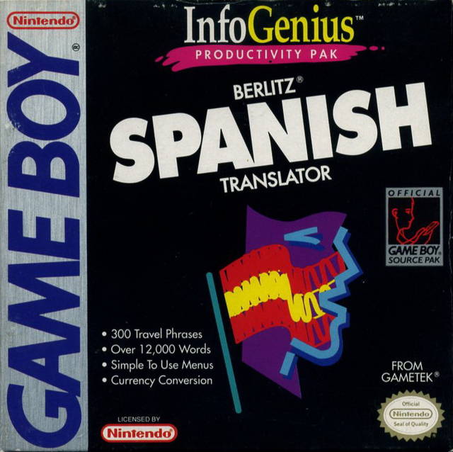 InfoGenius Productivity Pak: Berlitz Spanish Translator (Gameboy) (ONLINE ORDER ONLY)