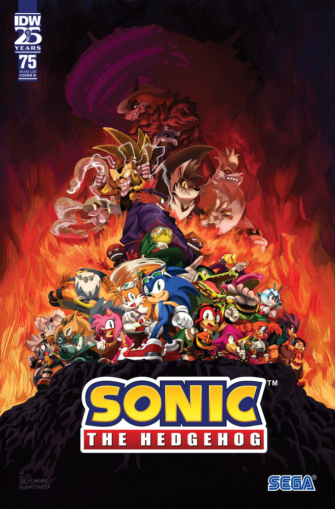 Sonic The Hedgehog #75 Variant B (Fonseca) (Online Order Only)