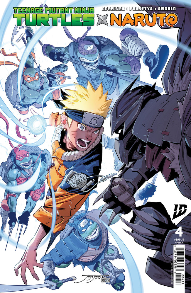 Teenage Mutant Ninja Turtles X Naruto #4 Cover A (JiméNez) (Online Order Only)