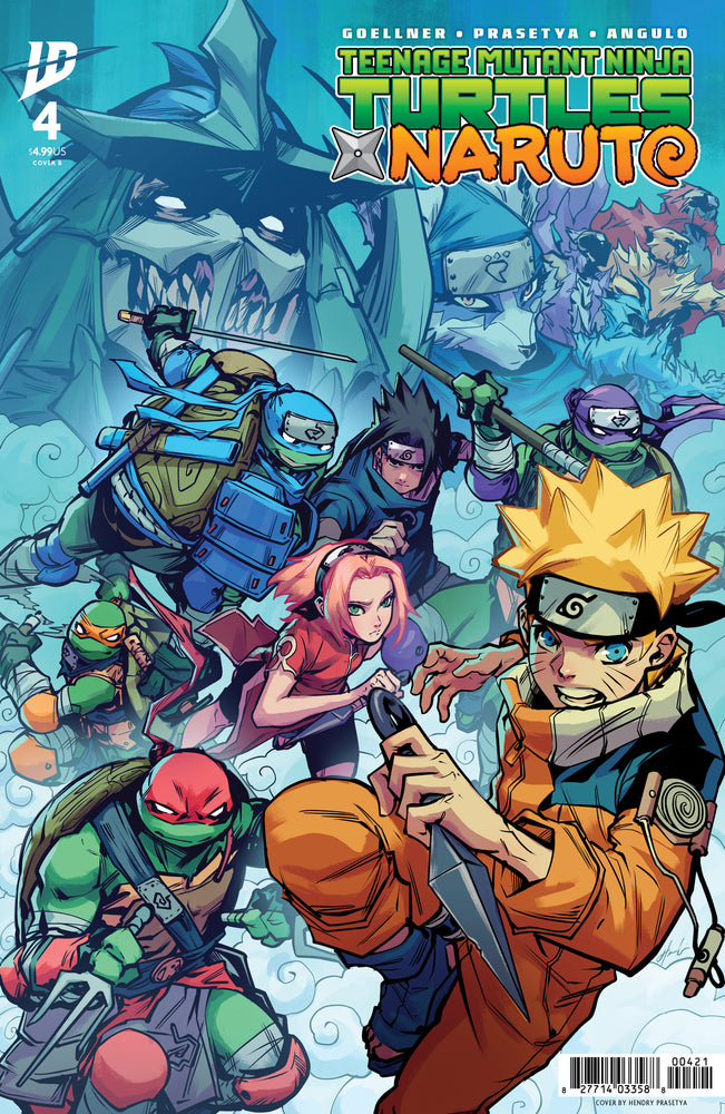 Teenage Mutant Ninja Turtles X Naruto #4 Variant B (Prasetya)