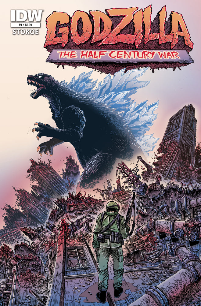 Godzilla 70th Anniversary Foil Classics: Godzilla: The Half-Century War #1 Cover A (Stokoe) (Online Order Only)