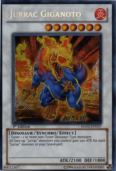 Jurrac Giganoto [HA02-EN057] Secret Rare (ONLINE ORDER ONLY)