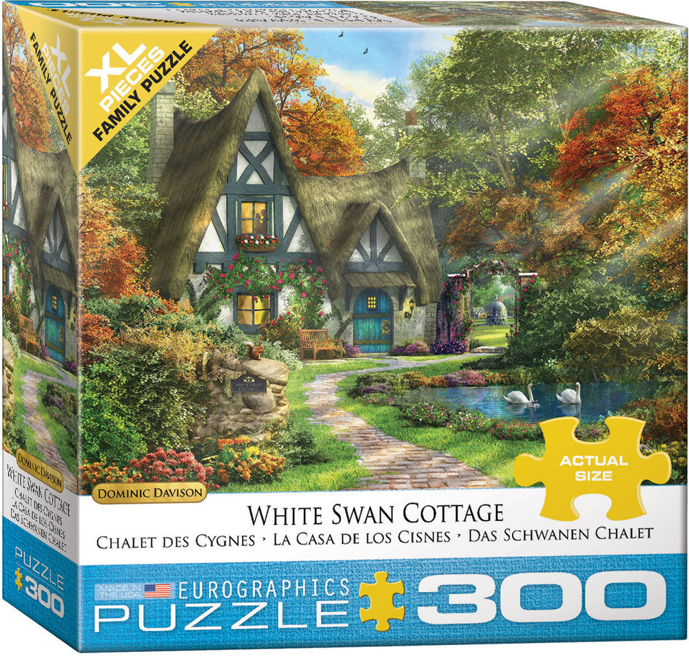 Puzzle: Family Oversize Puzzles - White Swan Cottage by Dominic Davison (ONLINE ORDER ONLY)