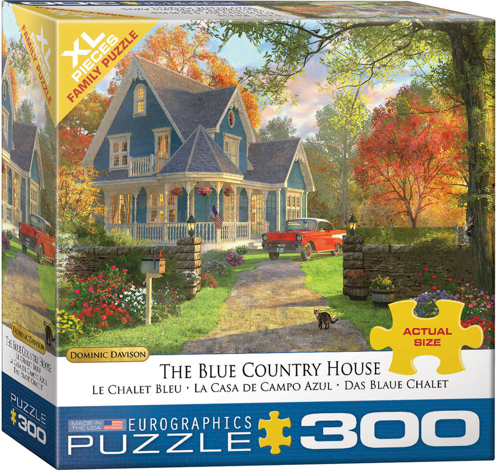 Puzzle: Family Oversize Puzzles - The Blue Country House by Dominic Davison (ONLINE ORDER ONLY)