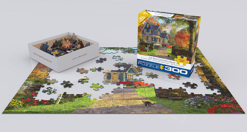 Puzzle: Family Oversize Puzzles - The Blue Country House by Dominic Davison (ONLINE ORDER ONLY)