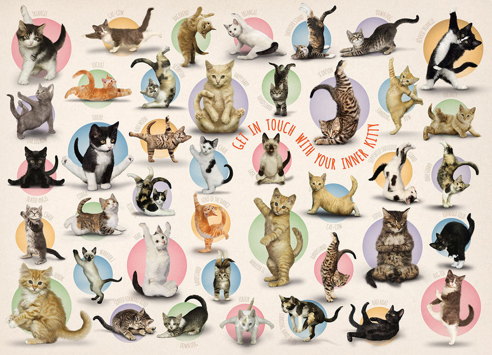 Puzzle: Yoga Dogs & Cats Collection - Yoga Kittens (ONLINE ORDER ONLY)