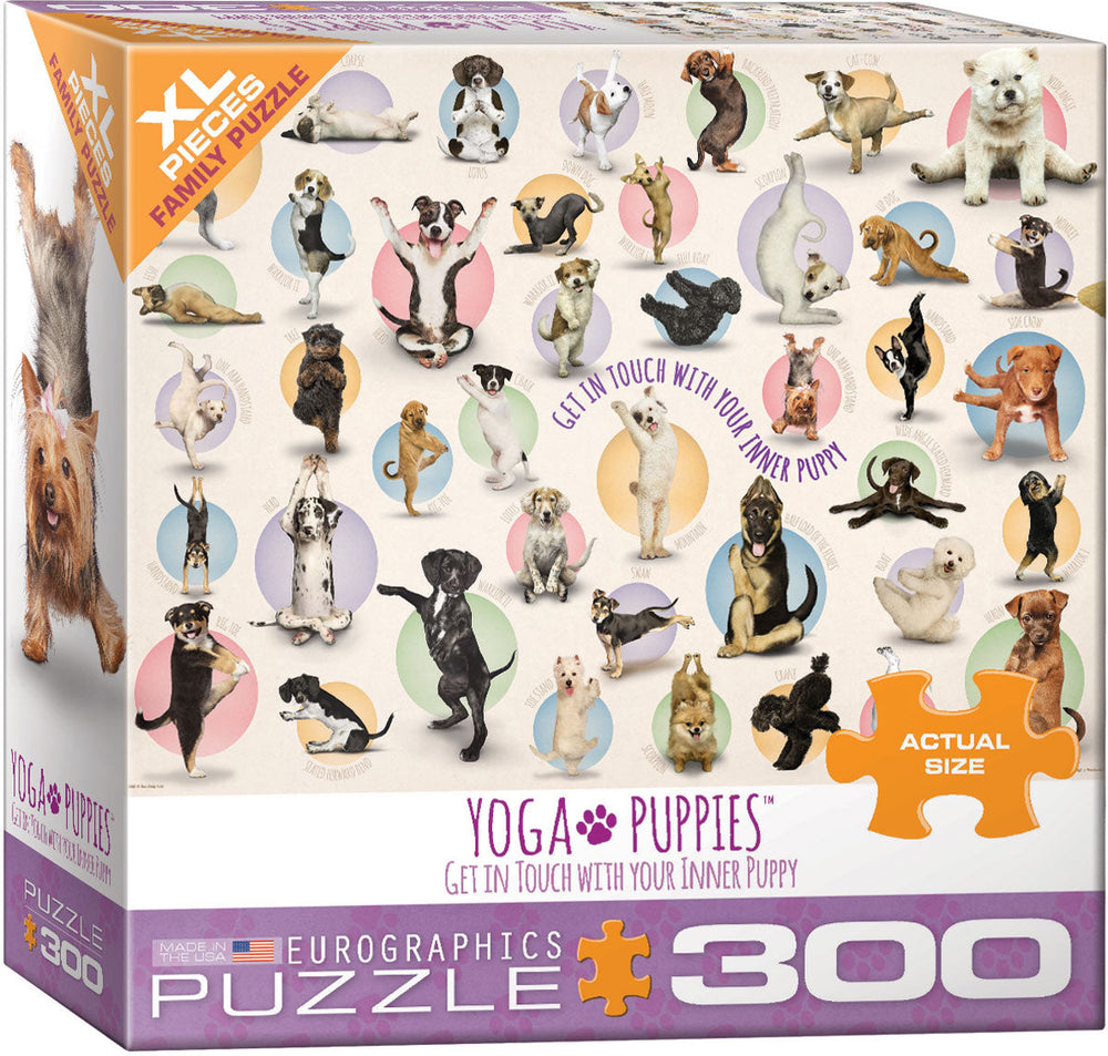 Puzzle: Yoga Dogs & Cats Collection - Yoga Puppies (ONLINE ORDER ONLY)