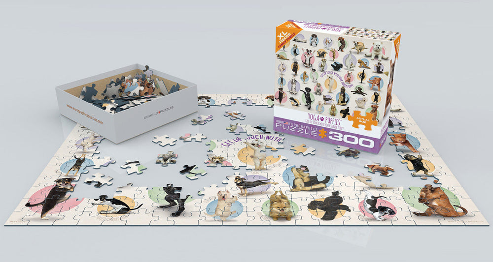 Puzzle: Yoga Dogs & Cats Collection - Yoga Puppies (ONLINE ORDER ONLY)
