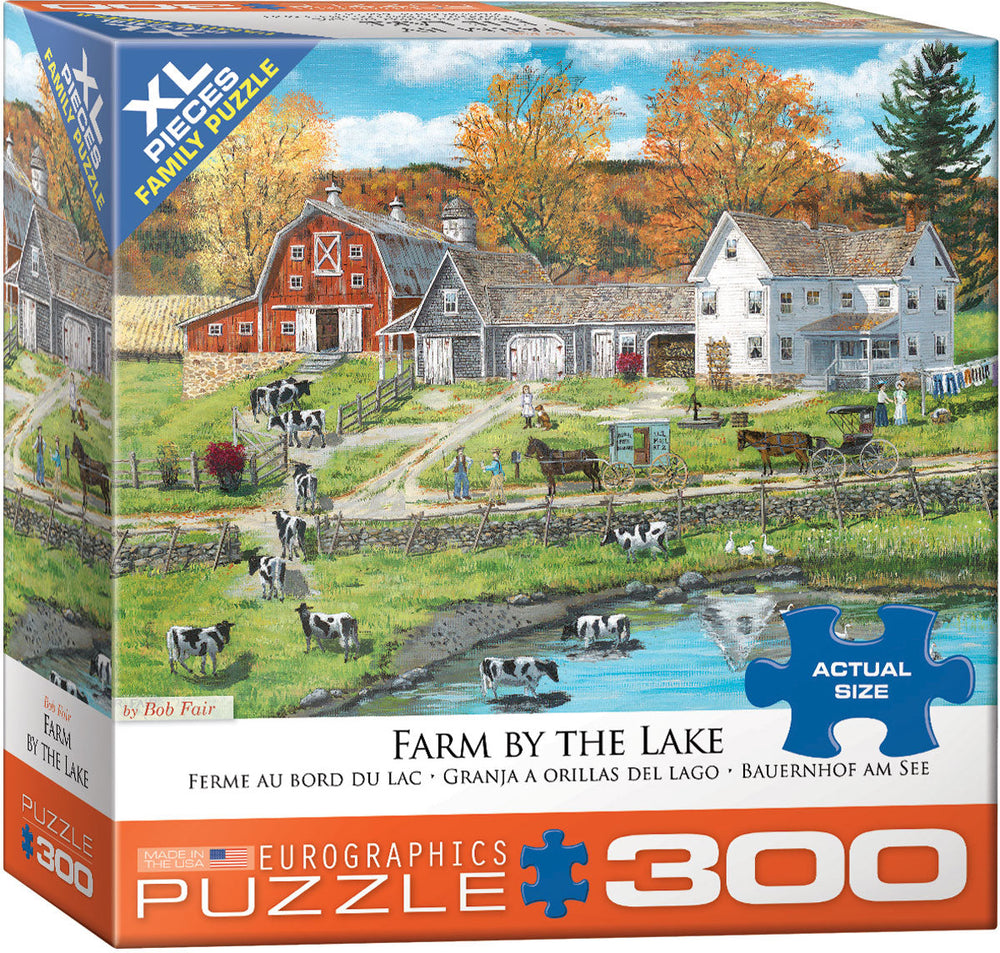 Puzzle: Family Oversize Puzzles - Farm by the Lake (ONLINE ORDER ONLY)