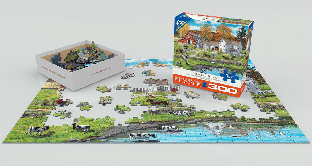Puzzle: Family Oversize Puzzles - Farm by the Lake (ONLINE ORDER ONLY)