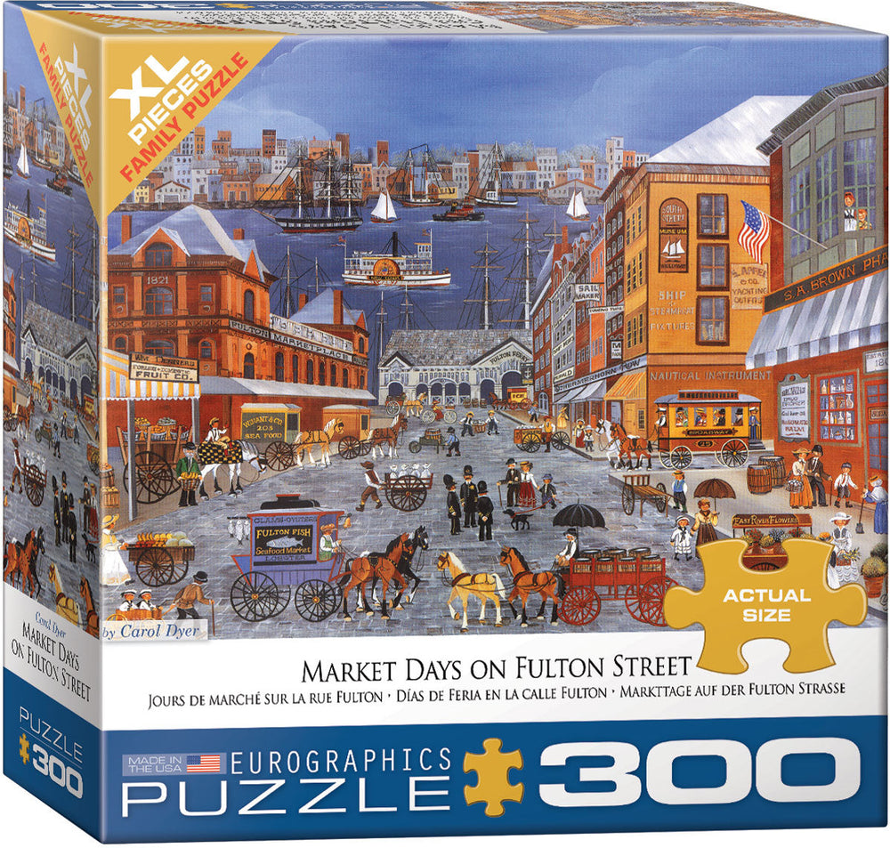 Puzzle: Family Oversize Puzzles - Market Days on Fulton Street (ONLINE ORDER ONLY)