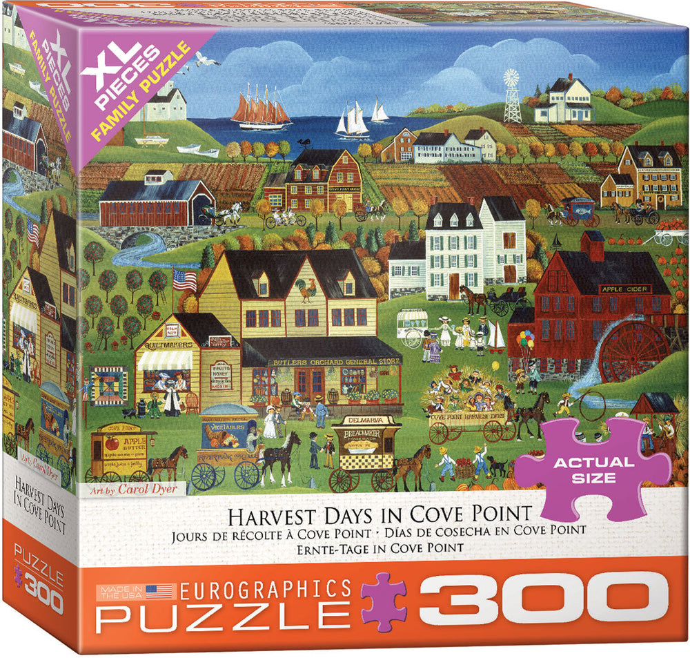 Puzzle: Variety 300 Pieces - Harvest Days in Cove Point (ONLINE ORDER ONLY)
