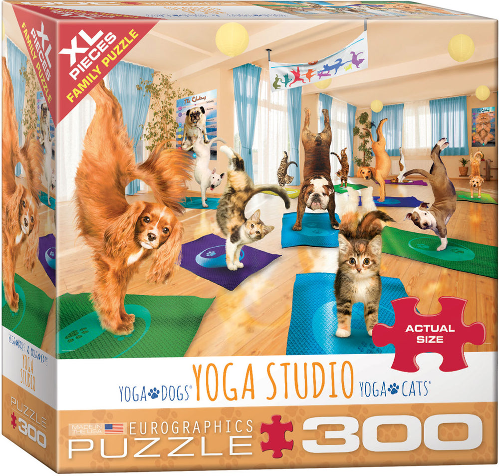 Puzzle: Yoga Dogs & Cats Collection - Yoga Studio (ONLINE ORDER ONLY)
