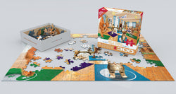 Puzzle: Yoga Dogs & Cats Collection - Yoga Studio (ONLINE ORDER ONLY)