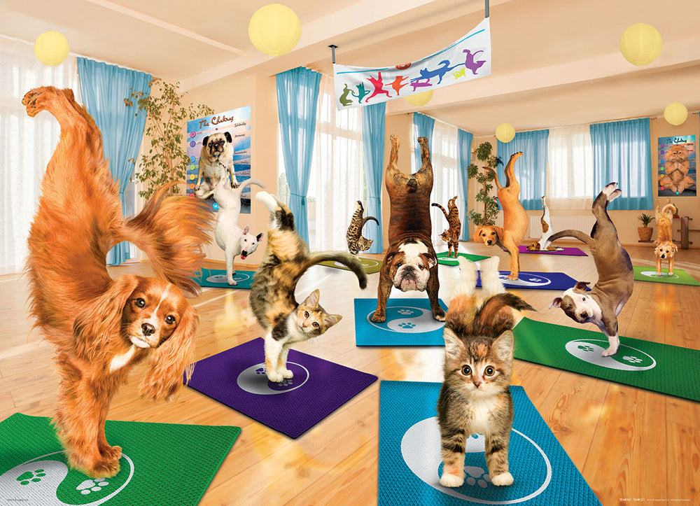 Puzzle: Yoga Dogs & Cats Collection - Yoga Studio (ONLINE ORDER ONLY)