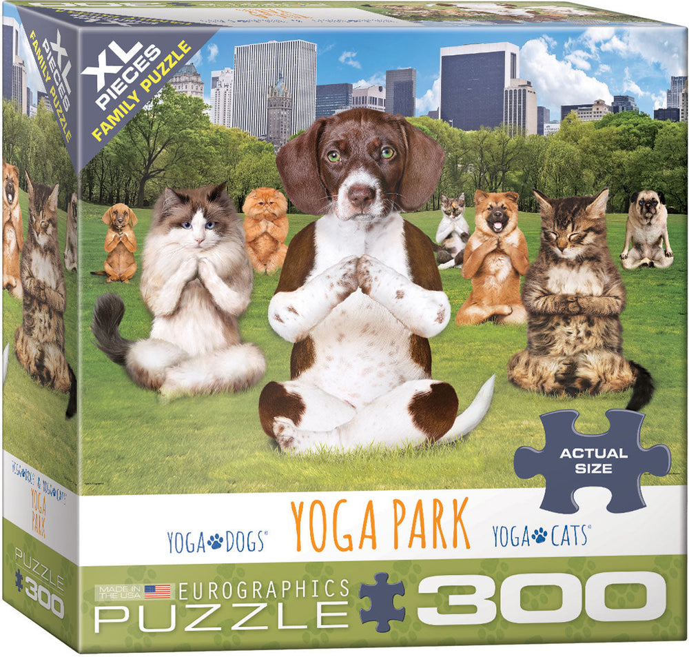 Puzzle: Yoga Dogs & Cats Collection - Yoga Park (ONLINE ORDER ONLY)