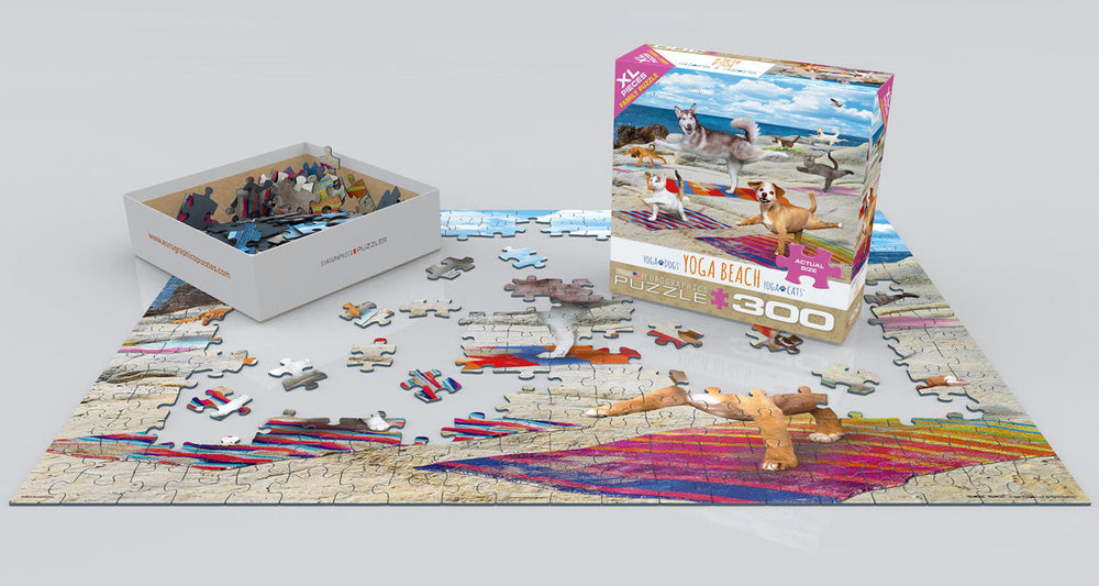 Puzzle: Yoga Dogs & Cats Collection - Yoga Beach (ONLINE ORDER ONLY)