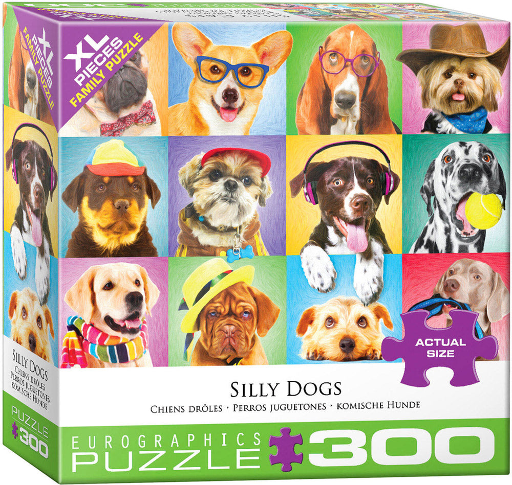 Family Oversize Puzzles - Silly Dogs (ONLINE ORDER ONLY)