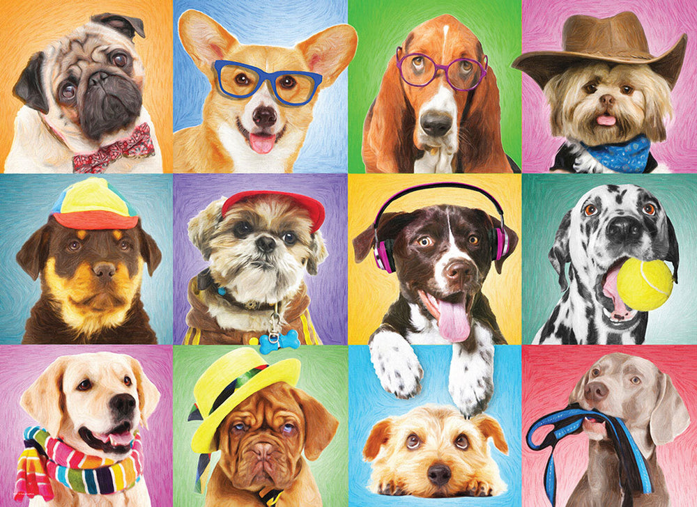 Family Oversize Puzzles - Silly Dogs (ONLINE ORDER ONLY)