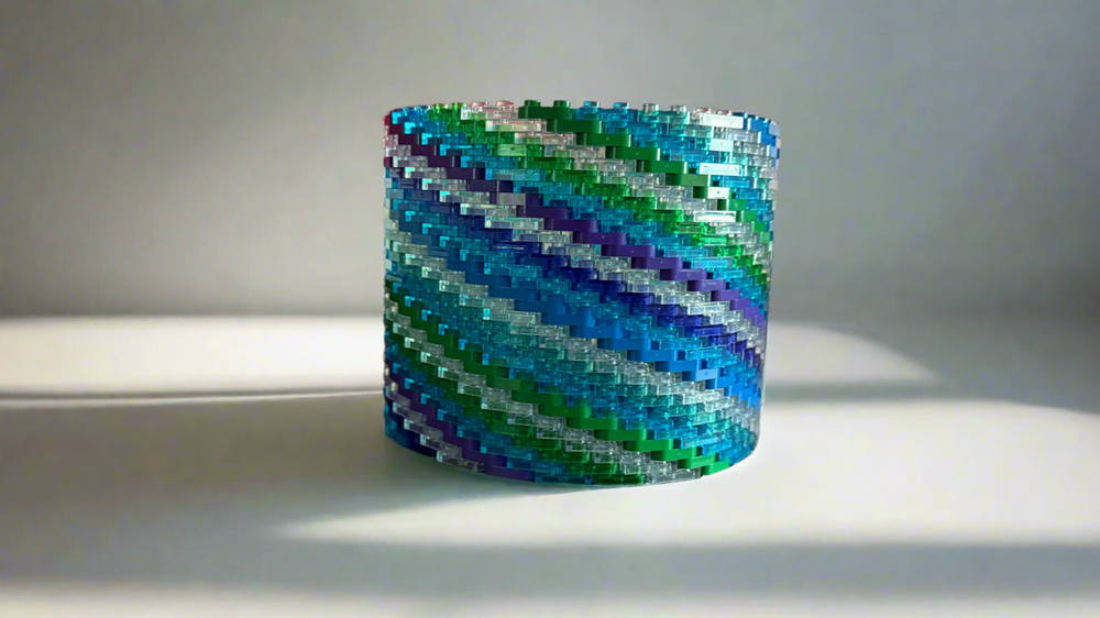 Cool Colored Modular Vase – Built with LEGO®-Compatible Bricks (ONLINE ORDER ONLY)