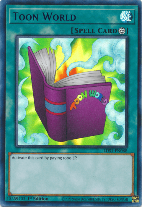 Toon World (Blue) [LDS1-EN068] Ultra Rare (ONLINE ORDER ONLY)
