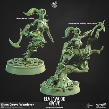 3D Printed Cast n Play Elven Grove Wanderer Elvenwood Grove Set 28mm 32mm D&D (Online Only)