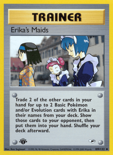 Erika's Maids (109/132) [Gym Heroes 1st Edition] (Online Only)