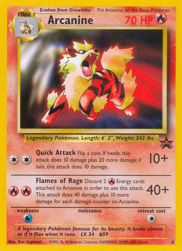 Arcanine (6) [Wizards of the Coast: Black Star Promos] (Online Only)