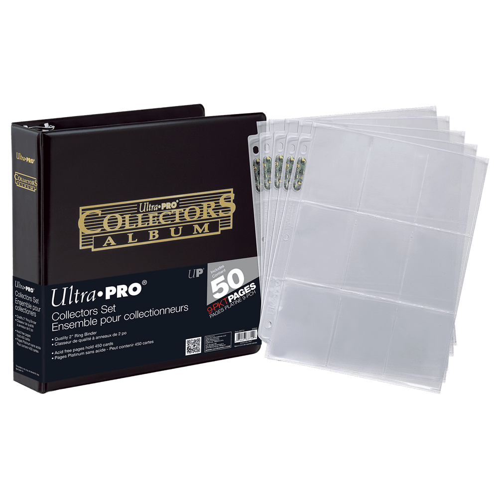 2" Black and Gold Foil Collectors Album with 9-Pocket Platinum Pages (50ct) for Trading Cards (ONLINE ORDER ONLY)