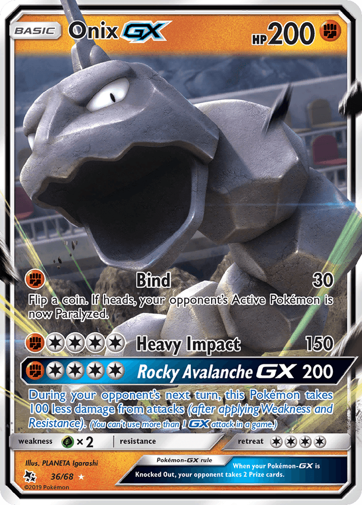 Onix GX (36/68) [Sun & Moon: Hidden Fates] (Online Only)