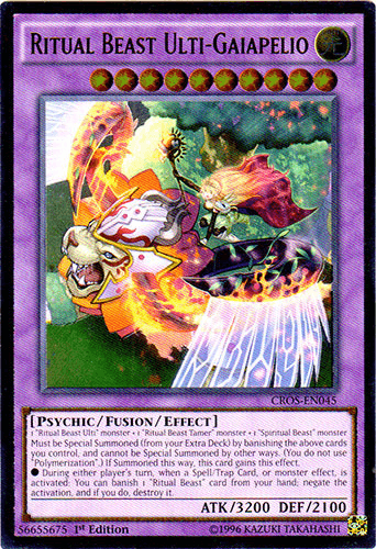 Ritual Beast Ulti-Gaiapelio (UTR) [CROS-EN045] Ultimate Rare (ONLINE ORDER ONLY)