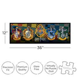 Aquarius Puzzles: Harry Potter Crests (ONLINE ORDER ONLY)