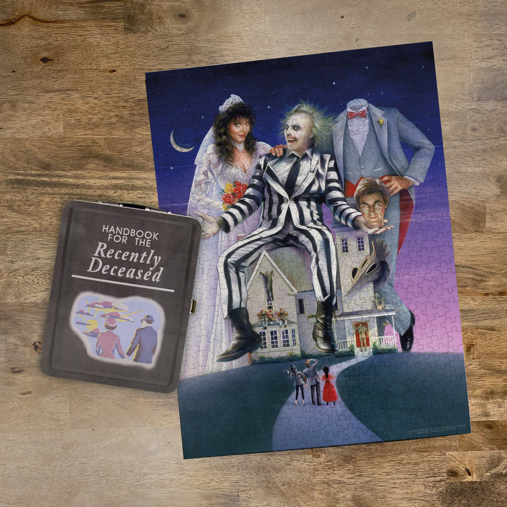 Aquarius Puzzles: Beetlejuice 500 Piece Jigsaw Puzzle & Fun Box Set (ONLINE ORDER ONLY)