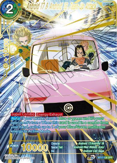 Android 17 & Android 18, Team-Up Attack (SPR) (BT17-136) [Ultimate Squad] (ONLINE ORDER ONLY)