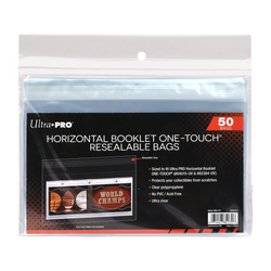 Horizontal Booklet ONE-TOUCH® Resealable Bags (50ct)