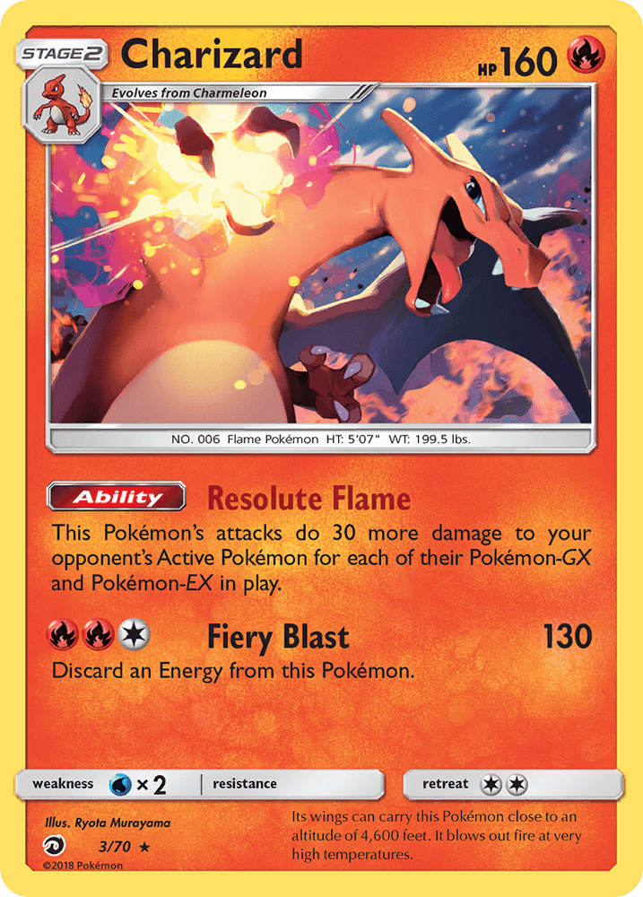 Charizard (3/70) [Sun & Moon: Dragon Majesty] (Online Only)