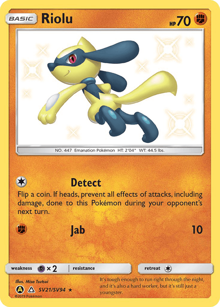 Riolu (SV21/SV94) [Sun & Moon: Hidden Fates - Shiny Vault] (Online Only)