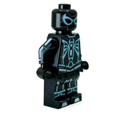 Spidey (Tron-Blue Variant) Custom Minifig made using LEGO parts - B3 Customs (Online Order Only)