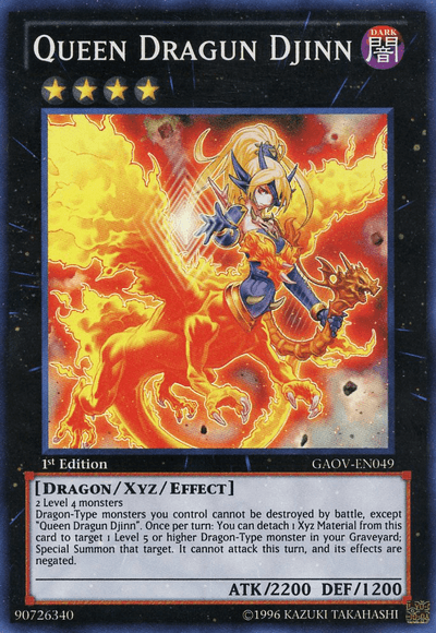 Queen Dragun Djinn [GAOV-EN049] Super Rare (ONLINE ORDER ONLY)