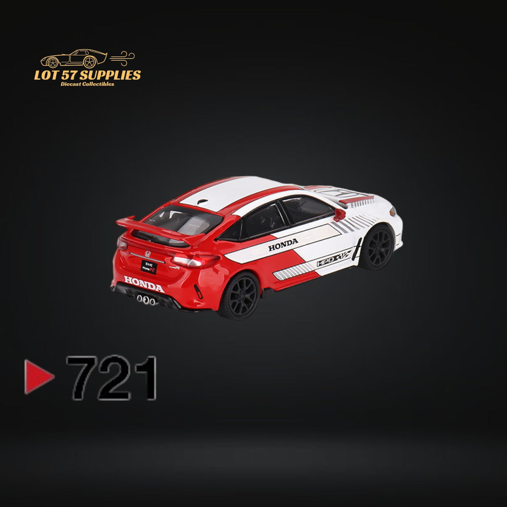 Mini-GT Honda Civic Type R #2 2023 Pace Car White #721 1:64 MGT00721 (ONLINE ORDER ONLY)